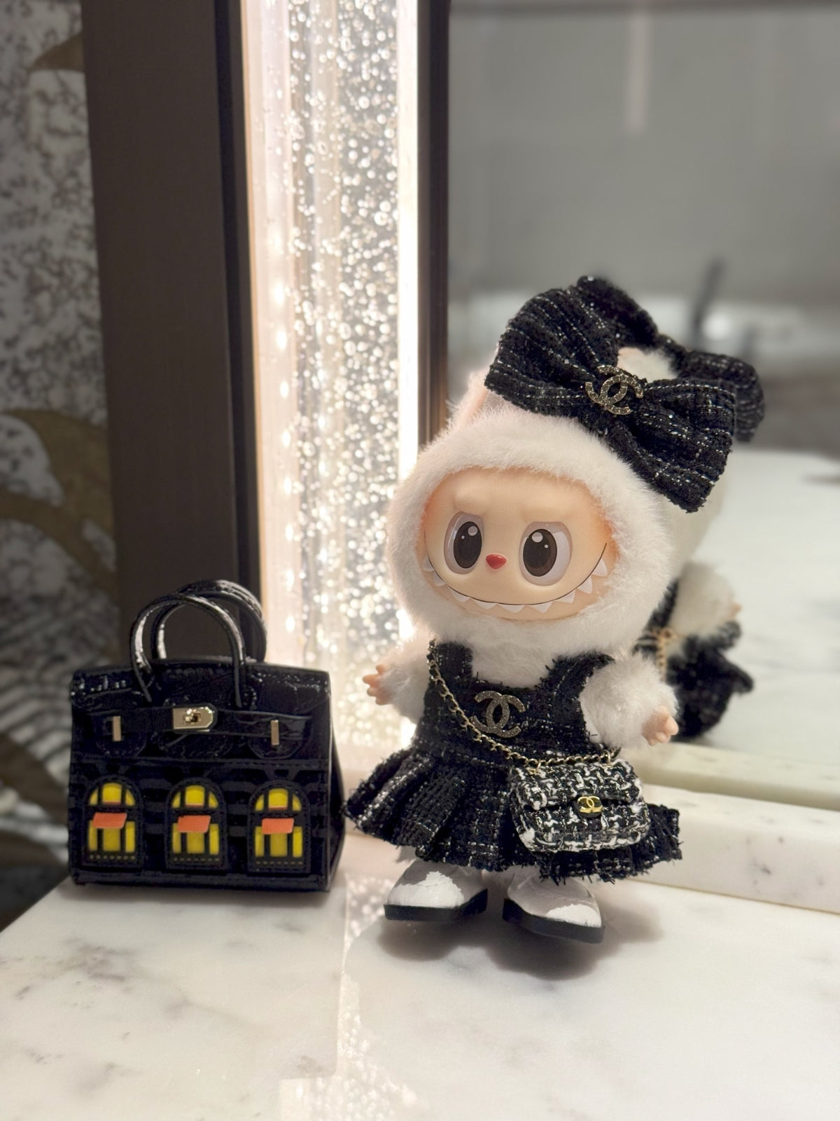 LABUBU Clothes Lunar Chanel Little Black Dress – OwO