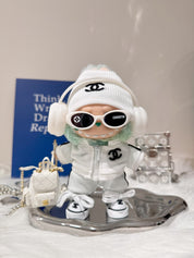 LABUBU Clothes Blanc Chanel Casual Suit