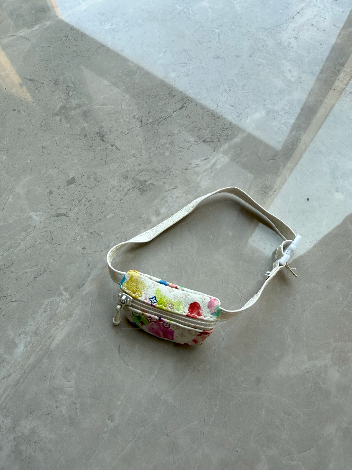 Labubu Mini Colorful Pattern Waist Bag – LV Style Fashion Accessory