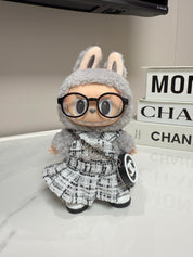 LABUBU Chanel Classic Black and White Dress