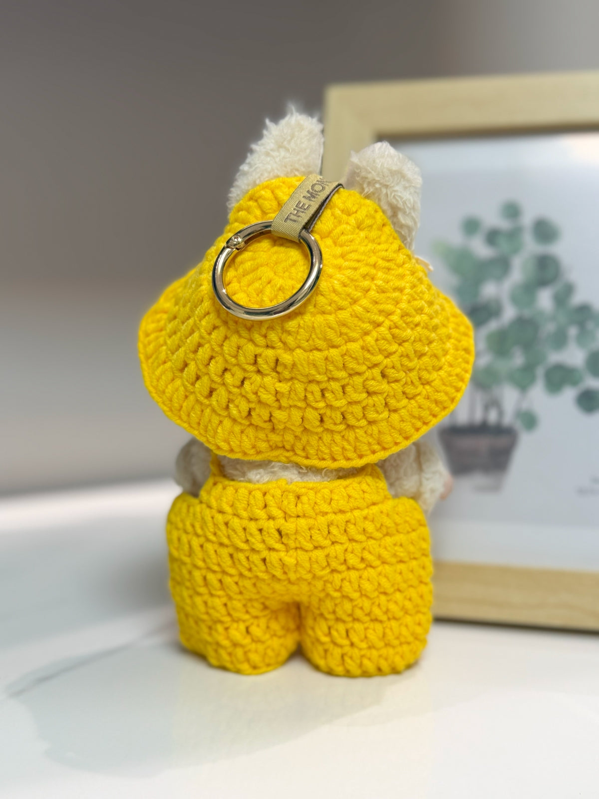 LABUBU Clothes Yellow Crochet Daisy Decor Set